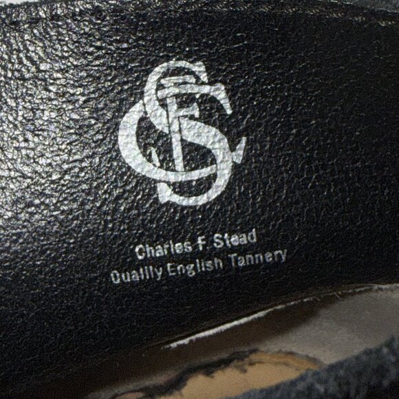 Clarks Men's Chukka Boot Charles F. Stead English Leather Upper Black Size 9.5 - Picture 9 of 11